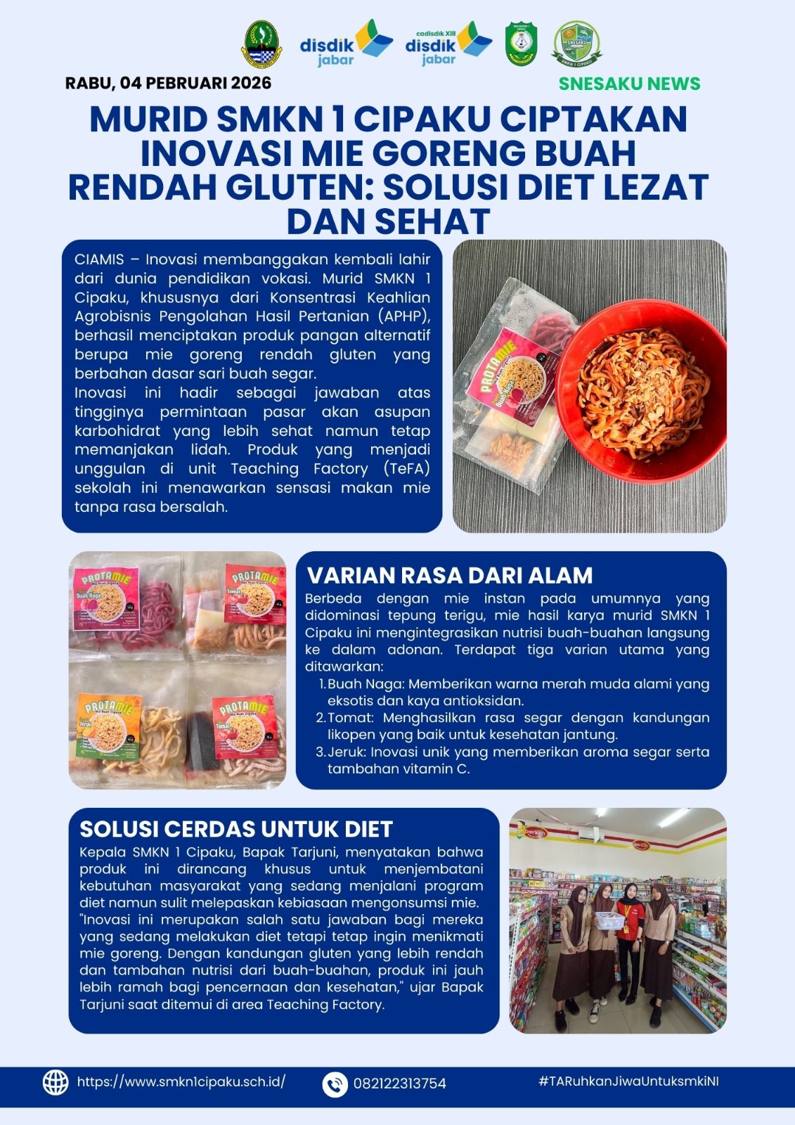 murid-smkn-1-cipaku-ciptakan-inovasi-mie-goreng-buah-rendah-gluten-solusi-diet-lezat-dan-sehat