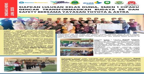 SIAPKAN LULUSAN KELAS DUNIA, SMKN 1 CIPAKU GENCAR TRANSFORMASIKAN BUDAYA 5R DAN SAFETY BERSAMA YAYASAN TOYOTA & ASTRA
